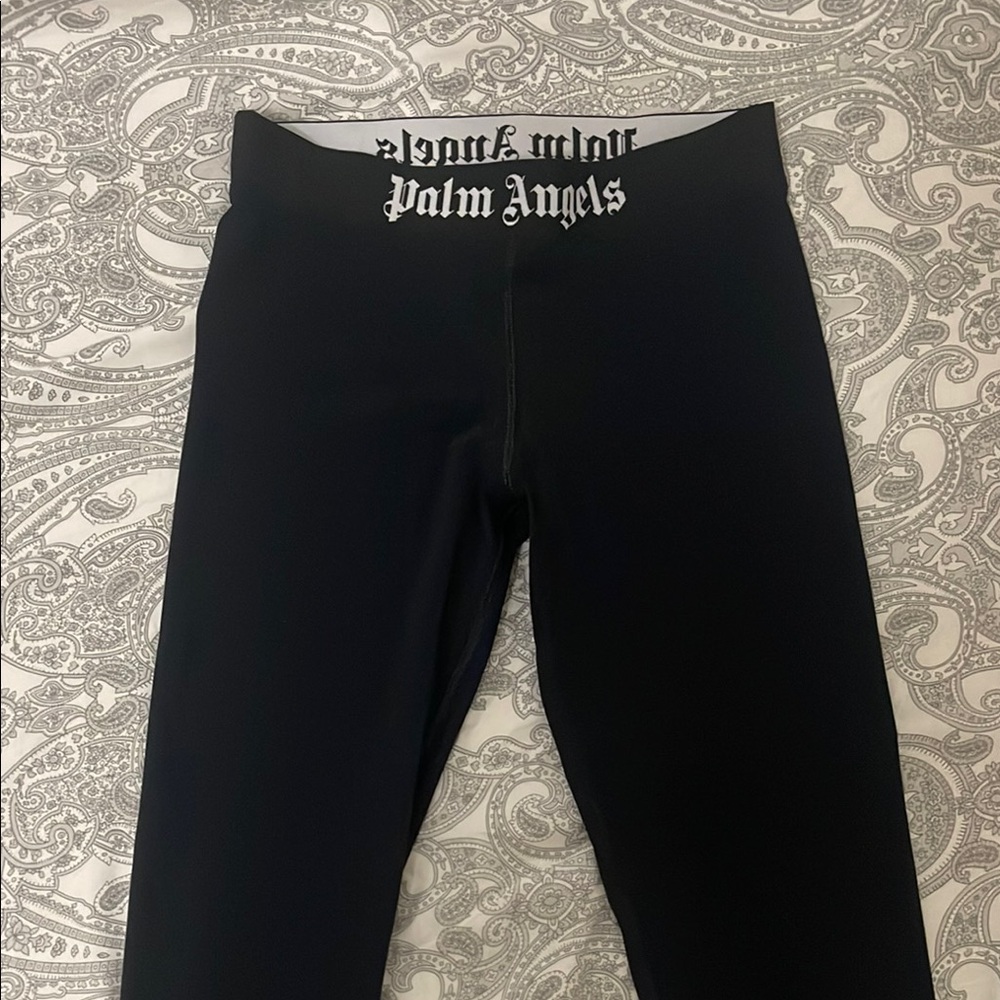Palm Angels Kids Black Leggings